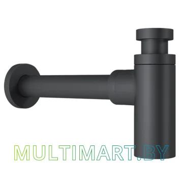 Умывальник Lauter 21887B (клапан 21190B + сифон 21635B, черный матовый) картинка 4